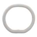 Wheel Cover Flax Microfiber Steering Wheel Covers for Women Fit 15 inch Car Cute Bow Tie Anti-Slip Breathable Absorbing Sweat Cover (White)