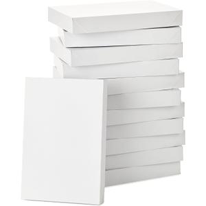 Hallmark 17" XL Gift Boxes with Lids (12 White Robe Boxes, White) for Birthdays, Graduations, Christmas, Weddings, Bridal Showers