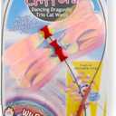 NECOICHI Crinkly Critters Dancing Dragonfly Trio Wire Cat Wand No.1 Selling Cat Toy in Japan