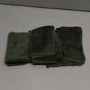 The Holy South - Fringed Reversible Fingertip Hand Towel (Size 11" W x 18" L) Terry Cotton Washcloth Set for Face and Bathroom use. (3, Forest Green)
