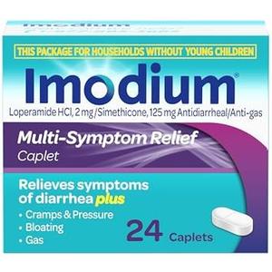 Imodium Multi-Symptom Relief Caplets, Loperamide Hydrochloride 2 mg & Simethicone 125 mg, Anti Diarrhea Pills, Diarrhea Medication for Adults, Gas Relief for Bloating, Cramps & Pressure, 24 Count(4 Pack)EXP 2025 AUGUST Imodium Multi-Symptom Relief Caplets, Loperamide Hydrochloride 2 mg & Simethicone 125 mg, Anti Diarrhea Pills, Diarrhea Medication for Adults, Gas Relief for Bloating, Cramps & Pressure, 24 Count(4 Pack)EXP 2025 AUGUST