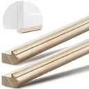 DoubleFill Cabinet Light Rail Molding 2 Pack 47", Poplar