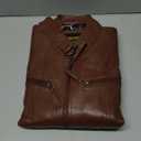 LEATHER FARM Women's Lambskin Leather Bomber Biker Jacket (XX-Large, Tan)