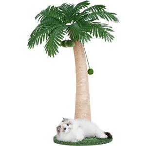 43 inch Cat Scratching Post, with Hanging Ball for Indoor Cats Large Cat Scratching Post sisal Cat Scratcher, New Round
