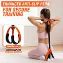Upgrade Pedal Resistance Band with Handles - Thickened Latex Tubes & Soft Foam Foot Pedal for Full Body Workout, Core/ABS, Legs, Glutes, Arms, Pilates, Physical Therapy