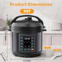 NEWBULIG 10-In-1 Electric Pressure Cooker, 3 Quart Multi Cooker for Rice, Stew and Steam, Small Programmable Stainless Steel Pot with Slow Cook Function and Ceramic Inner Pot