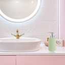 3Pcs Thread Mouth Foaming Soap Dispenser Pump Stainless Steel Replacement Lotion Shampoo Bottle Pumps for Bathroom Countertop