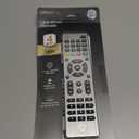 GE 4-Device Universal Remote Control, Designer Series, Brushed Nickel/Silver, 33709