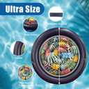 Huge Round 73"x73" Tanning Pool Lounger
Pool Float, Inflatable Sun Tanning, Tanning Chair, Water Lounge Raft for Adults
