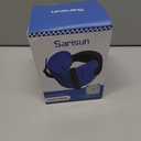 Travel Pillows for Airplanes, Airplane Pillow with Purple Sleep Eye Mask, 360 Neck Support Headrest, Portable Airplane Travel Essentials, Adjustable Airplane Head Strap, Stop Bobblehead