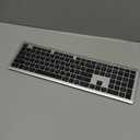 TECKNET Bluetooth Keyboard Rechargeable, 4-Device Free Switching (2.4G+BT), Ultra-Slim Full Size Wireless Keyboard, Quiet Typing, for PC/Laptop/Smart TV/Phone, Adjustable Stand, 12 Multimedia Keys (Silver&Grey)