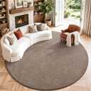 Keeko Round Area Rug 5ft for Living Room Bedroom,Soft Washable Circle Rug