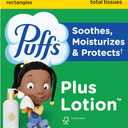 Puffs Plus Lotion Facial Tissues, 8 Family Boxes, 124 Facial Tissues per Box, Allergies and Colds