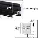 Metal Floating Frame for Canvas Paintings,DIY Canvas Frames with 0.75"-0.9" Deep,Floater Frame for Art Prints Wall Decor(24"x48",Black)