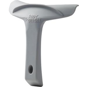 The Body Squeegee Original Silicone Squeegee for Body, Curved Water Remover for Skin, Post-Shower Drying Tool, Hygiene Tool for Reducing Muskiness in Towels, Shower Accessory and Bathroom Essential (Gray)