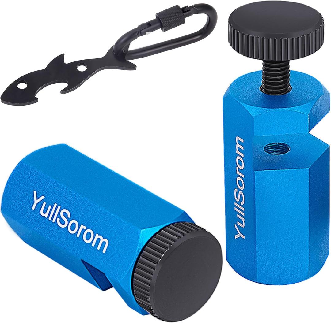 Tall Stair Gauges for Framing Square with Holder and Carabiner Stair Guage Knobs Tool for Circular Saw,Stair Guides Perfect for Rafter Gauge Clamps Blue kit