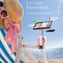 LISEN Airplane Travel Essentials for Women Men Phone Holder for Desk MagSafe Phone Travel Size Accessories Airplane Gadgets Office Desk Decor Accessories for Women Pink Room Decor,Pink