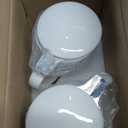 amhomel Porcelain Tea Mug with Infuser and Lid, 16 Ounce Ceramic Tea Cup for Loose Leaf, Coffee, Cocoa and Milk, Tea Gift for Tea Lovers, Set of 2(White)