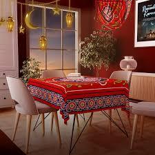 OLEEK Ramadan Decorations for Home 2026 Set 4 Ramadan Pillow Covers 20x20 & Ramadan Table Runner  Ramadan Table Decor  Ramdan Decor  Ramadan Decorations for Table  Ramdan Gifts