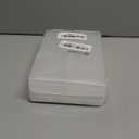 Chinco 4 Pieces Plastic Pencil Case Plastic Stationery Case with Hinged Lid and Snap Closure for Pencils, Pens, Drill Bits, Office Supplies (White)