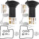 2 Pcs Carburetor Rebuild Kits Replacement for Honda VT1100C Shadow Spirit 1997 1998 1999-2005 Carb Repair kit with Float