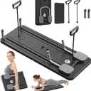 JANUA Pilates Board - Pilates Reformer Set, Multi-Purpose Foldable Pilates Reformer Board for Home, 5 in 1 Pilates Sliding Board