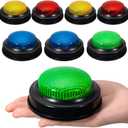 8-Pack Game Buzzers for Trivia Games Classroom Quiz Buzzers with Lights & Sounds for Learning, Parties & Family Fun, Medium