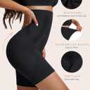 Sarin Mathews Womens Tummy Control Shapewear Shorts High Waisted Body Shaper for Thigh Slimming Underwear Girdle (X-Small-Small, Black&nude-2pack)