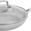 HENCKELS Clad H3 10-inch Induction Frying Pan with Lid, Stainless Steel, Durable and Easy to clean