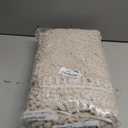 H.VERSAILTEX Bathroom Rugs, Bath Mats Non Slip Luxury Chenille Extra Soft Absorbent Shaggy, Washable Fast Dry Sets 2 Piece for Bathroom (Ivory, 20" x 32"/17" x 24")