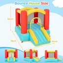 Toddler Indoor Bounce House, Mini Inflatable Castle with Slide