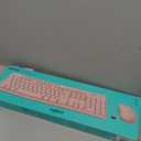 Logitech MK270 Wireless Keyboard and Mouse Combo for Windows, 2.4 GHz, 8 Multimedia Keys, PC, Laptop, Wireless Keyboard Compact Mouse Combo - Rose (1 Pack)