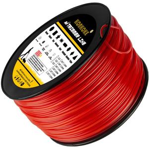 095 Trimmer line Heavy Duty,Weed Eater String .095,95 Weed Eater String Heavy duty-858.1Ft-3Lb Fits Most of String Trimmer (3LB.095, Orange Round)