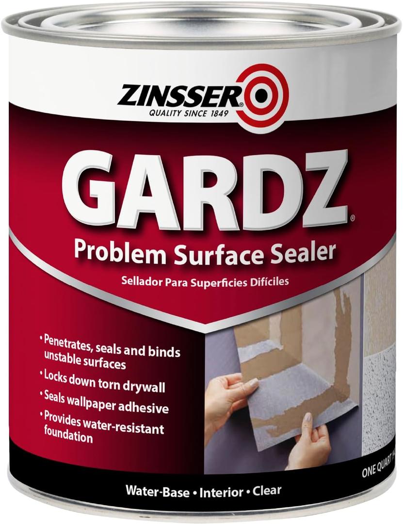 qt Zinsser 02304 Clear Zinsser, Gardz Water-Based Problem Surface Sealer (Quart)