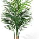 Artificial Palm Tree Indoor 4ft, Large Fake Tropical Areca Palm Tree with 13 Trunks, Tall Faux Floor Plants for Indoor Outdoor-Living Rooms, Offices, Bedroom Home Decor