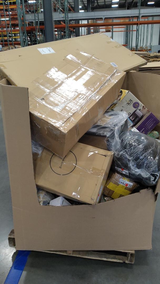 pallet of salvage items