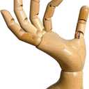 Mannequin,Mannequin Hand,Hand Model,Hand Mannequin for Nails,Drawing Mannequin Wooden Hand,Wooden Mannequin,Wood Hand,Hand Model for Drawing,  Male_right 7.9 in