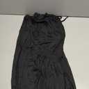 ZAFUL Women's Cap Sleeve Deep V Neck Smocked Waist Long Jumpsuits Rompers Fashion Casual Travel Clothes Summer Spring Fall 2026 Black L