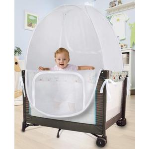 Baby & beyond Baby Pack 'N' Play Pop Up Tent Safety Net, Protects from Insects, Mosquitoes and from Baby Climbing Out, Top Quality See 10Pack 45x39x44cm