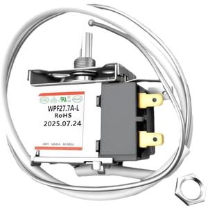 WR50X10085 Freezer Thermostat Replacement Fit for GE Haier Chest Freezer WPF27.7A-L Temperature Control Mini Fridge, Replace 1477823 AP4344994 PS2323338 EAP2323338