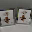 IZIDDO 8x10 Picture Frames Set of 2, Glitter Photo Frame for Tabletop, Silver Glass Picture Frame, Graduation Gifts for Her, Horizontally or Vertically