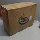 Serta Goose Feather Down Fiber Cotton Comforter King Size - 100% Cotton Duvet Insert - Hotel Luxury Hypoallergenic Bedding Comforter All Season Medium Warmth 106 x 90 Inch White