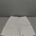 ELLEVEN Womens Denim Bermuda Shorts Elastic Waist, Stretchy Jean Trendy Summer Long Jorts with Big Pockets (Small)