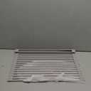 Surpahs 17.5 x 13.1 Inch Roll-Up Dish Drying Rack, Fits Across Sink Openings up to 16.5 Inches, Heavy-Duty Premium Silicone, Strong Support, Non-Slip, Heat-Resistant, Warm Gray