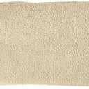Body Pillow Cover. Sherpa with side zipper by Lavish Home  18 x52 (Ivory)