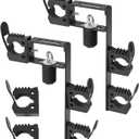 Dual Tool Hooks Rack Mount Compatible with Polaris Ranger UTV Tool Holder Bed Mount Shovel Holder for General Dual Tool Hooks, Storage 3 Tools
