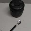 Thermo Food Jar for Hot Food Adults 32OZ Soup Thermo Lunch Containers Wide Mouth Vacuum Insulated Stainless Steel Leakproof Bento Box with Spoon (Black)