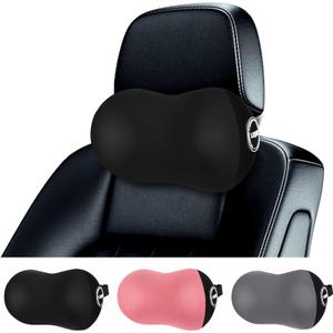 LIQUN Car Seat Neck Pillow, Skin Friendly Car Head Pillow, Memory Foam Neck Support, Driving to Relieve Neck Pain and Shoulder Pressure, (Black)
