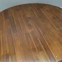East West Furniture ANT-AWA-T Antique Modern Kitchen Table - a Round Dining Table Top with Pedestal Base, 36x36 Inch, Walnut