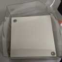 AOSKY Blackout Roller Shades Cordless Blinds for Windows, Free-Stop Shades with Valance, Thermal Insulated Fabric, UV Protection, Natural Woven Blinds for Home and Office (46" W x 72" H, Ivory)